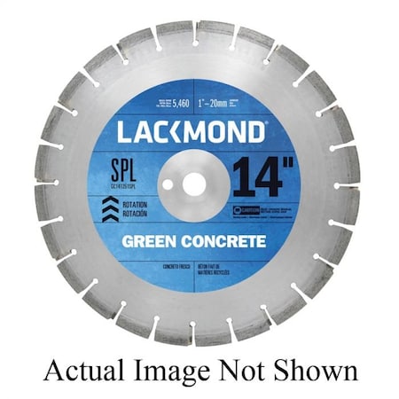 Lackmond Diamond Blade, Laser Weld Segmented, Series SPL, 36 Diameter Blade, 1 ArborShank GC362501SPL